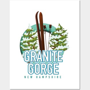 Granite Gorge new hampshire ski logo Posters and Art